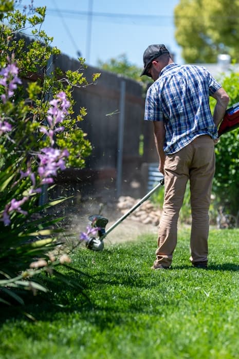 Precision lawn edging